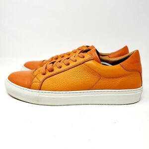 CROSTY Orange Leather Lace Up Sneakers Size US 10 EU 43